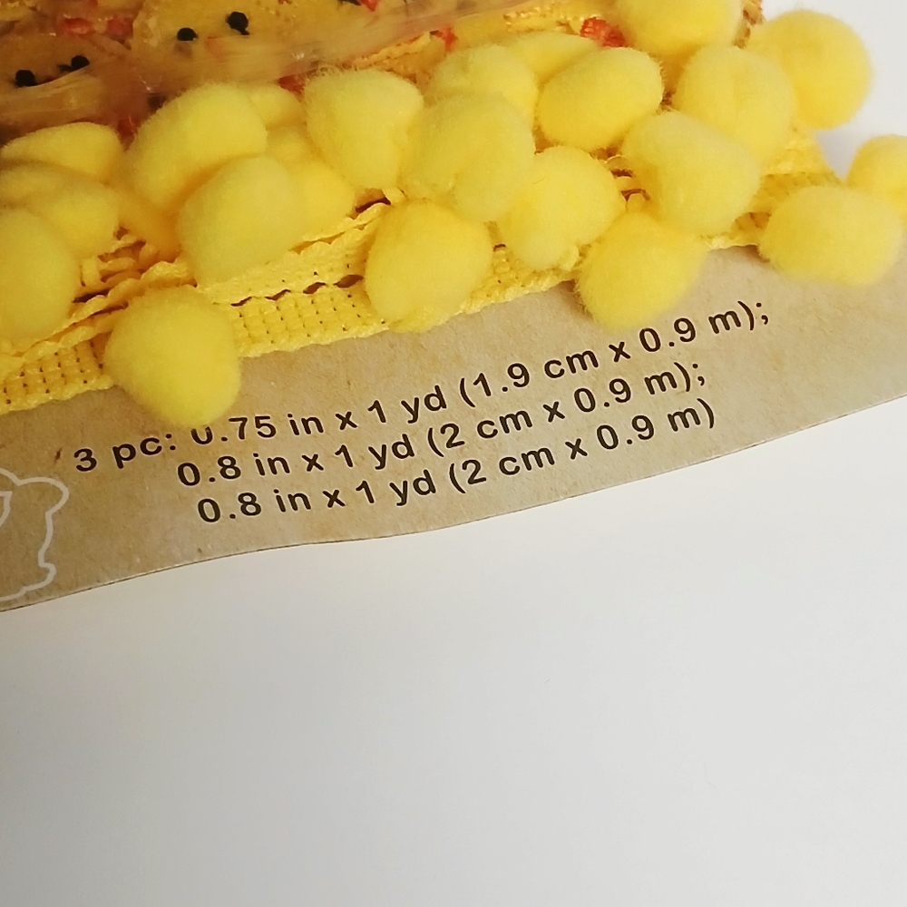 Crafter's Square Yellow Spring Chick Ribbon Trim - Picture 5 of 5